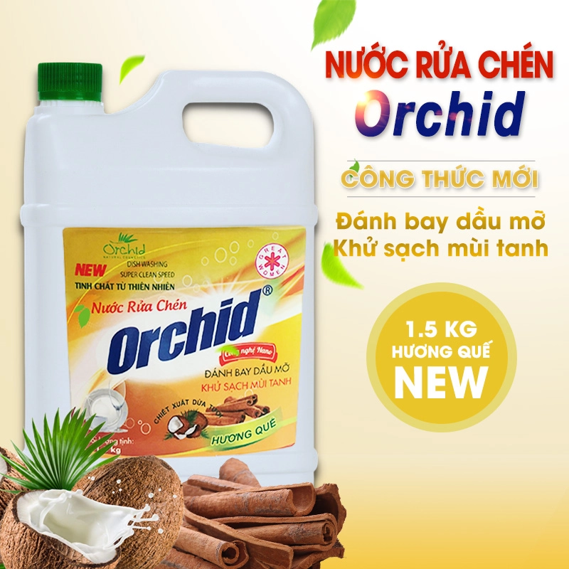 Nước rửa chén Hương Quế 1.5kg