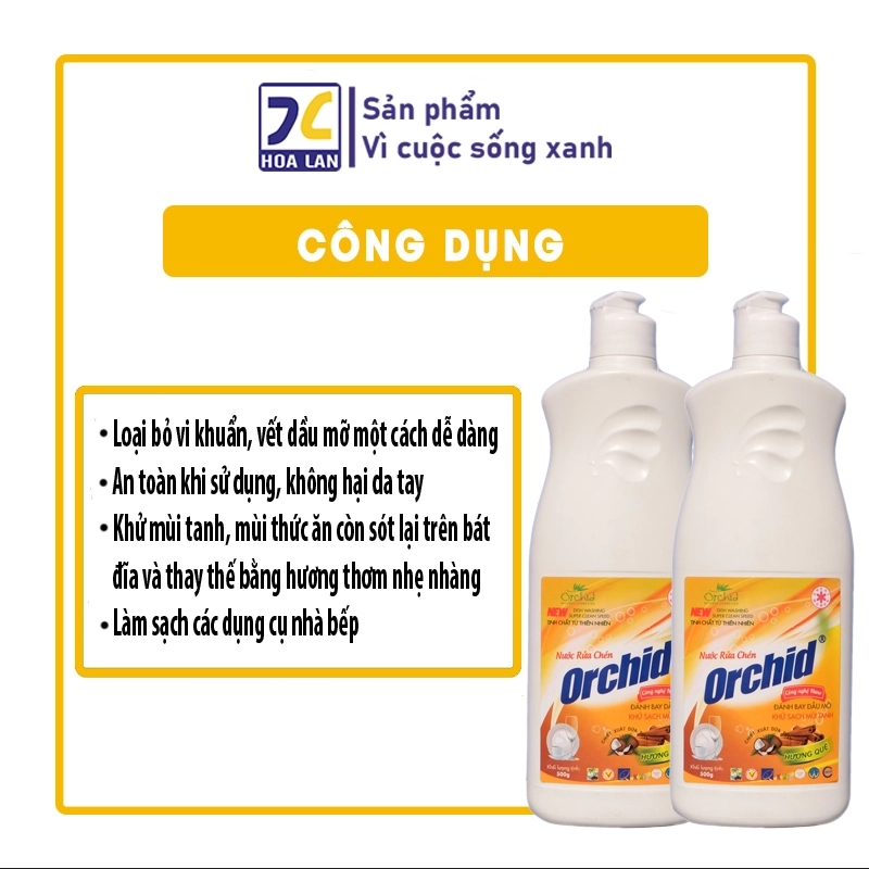 Nước rửa chén Hương Quế 500ml