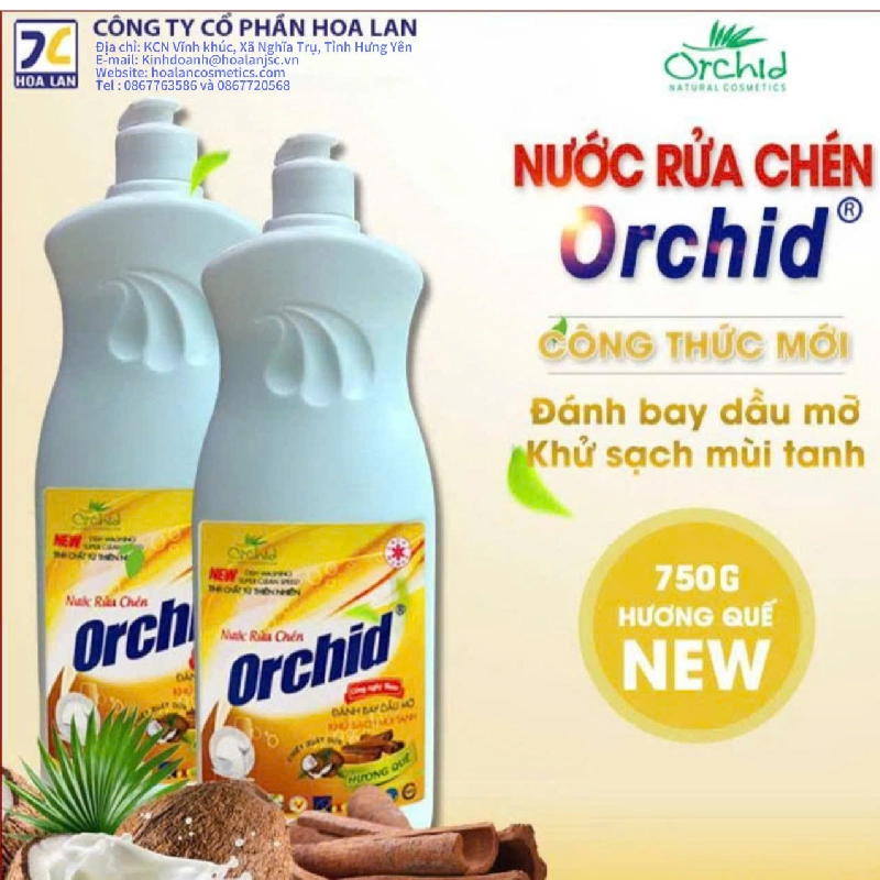 Nước rửa chén Hương Quế 750ml