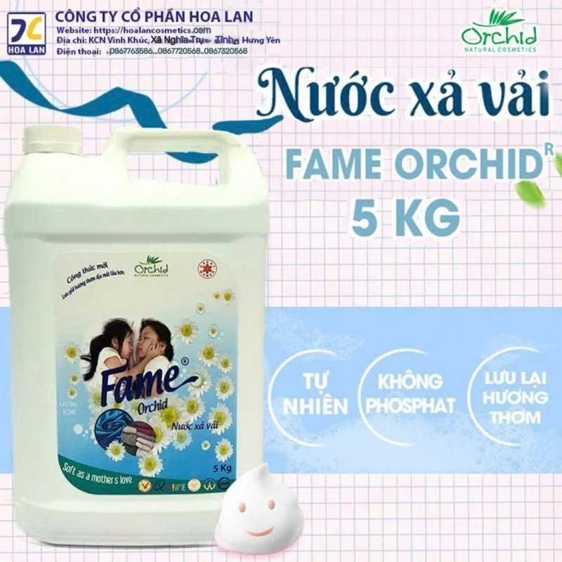 Nước xả vải Fame 5kg