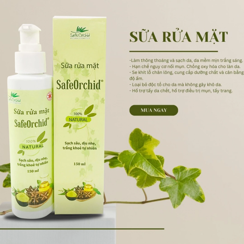 Sữa rửa mặt SafeOrchid 150ml