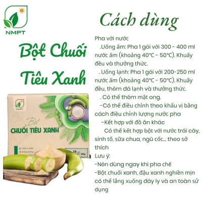 Bột chuối tiêu xanh