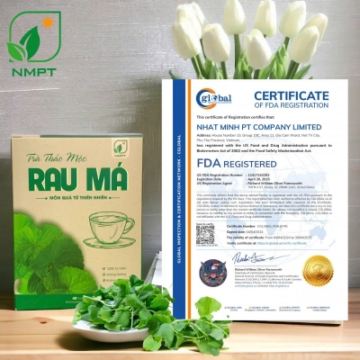 Trà rau má nguyên vị