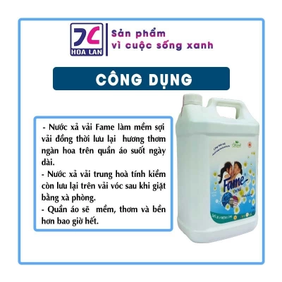 Nước xả vải Fame 5kg