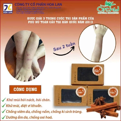 Xà bông tắm thảo dược than tre hương bạc hà